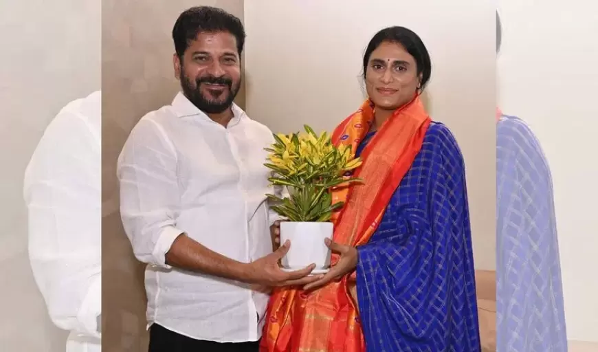 సీఎం రేవంత్ రెడ్డితో వైఎస్ షర్మిల భేటీ; ఏపీ తెలంగాణలో రాజకీయ పరిణామాలపై చర్చ